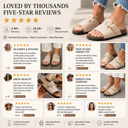 👑 2026 Best Seller - Premium Orthopedic Open Toe Sandals