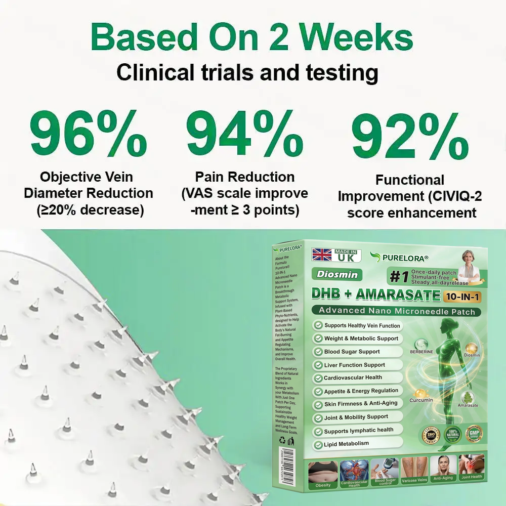 [𝐎𝐟𝐟𝐢𝐜𝐢𝐚𝐥 𝐒𝐭𝐨𝐫𝐞🇬🇧] 𝐏𝐮𝐫𝐞𝐥𝐨𝐫𝐚® 𝐌𝐞𝐭𝐚𝐛𝐨𝐥𝐢𝐜 𝐌𝐚𝐭𝐫𝐢𝐱™ – 𝐃𝐇𝐁 + 𝐀𝐦𝐚𝐫𝐚𝐬𝐚𝐭𝐞 𝟏𝟎-𝐢𝐧-𝟏 𝐍𝐚𝐧𝐨 𝐌𝐢𝐜𝐫𝐨𝐧𝐞𝐞𝐝𝐥𝐞 𝐏𝐚𝐭𝐜𝐡 ✅𝐓𝐚𝐜𝐤𝐥𝐞𝐬 𝐨𝐛𝐞𝐬𝐢𝐭𝐲, 𝐥𝐨𝐨𝐬𝐞 𝐬𝐤𝐢𝐧, 𝐝𝐢𝐚𝐛𝐞𝐭𝐞𝐬, 𝐬𝐥𝐞𝐞𝐩 𝐢𝐬𝐬𝐮𝐞𝐬, 𝐣𝐨𝐢𝐧𝐭 𝐩𝐚𝐢𝐧, 𝐚𝐧𝐝 𝐬𝐮𝐩𝐩𝐨𝐫𝐭𝐬 𝐯𝐞𝐢𝐧 & 𝐥𝐲𝐦𝐩𝐡𝐚𝐭𝐢𝐜 𝐜𝐢𝐫𝐜𝐮𝐥𝐚𝐭𝐢𝐨𝐧
