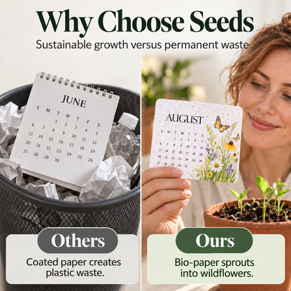 🎁 🇬🇧 2027 Plantable Seed Paper Calendar — Use It, Then Grow It 📅