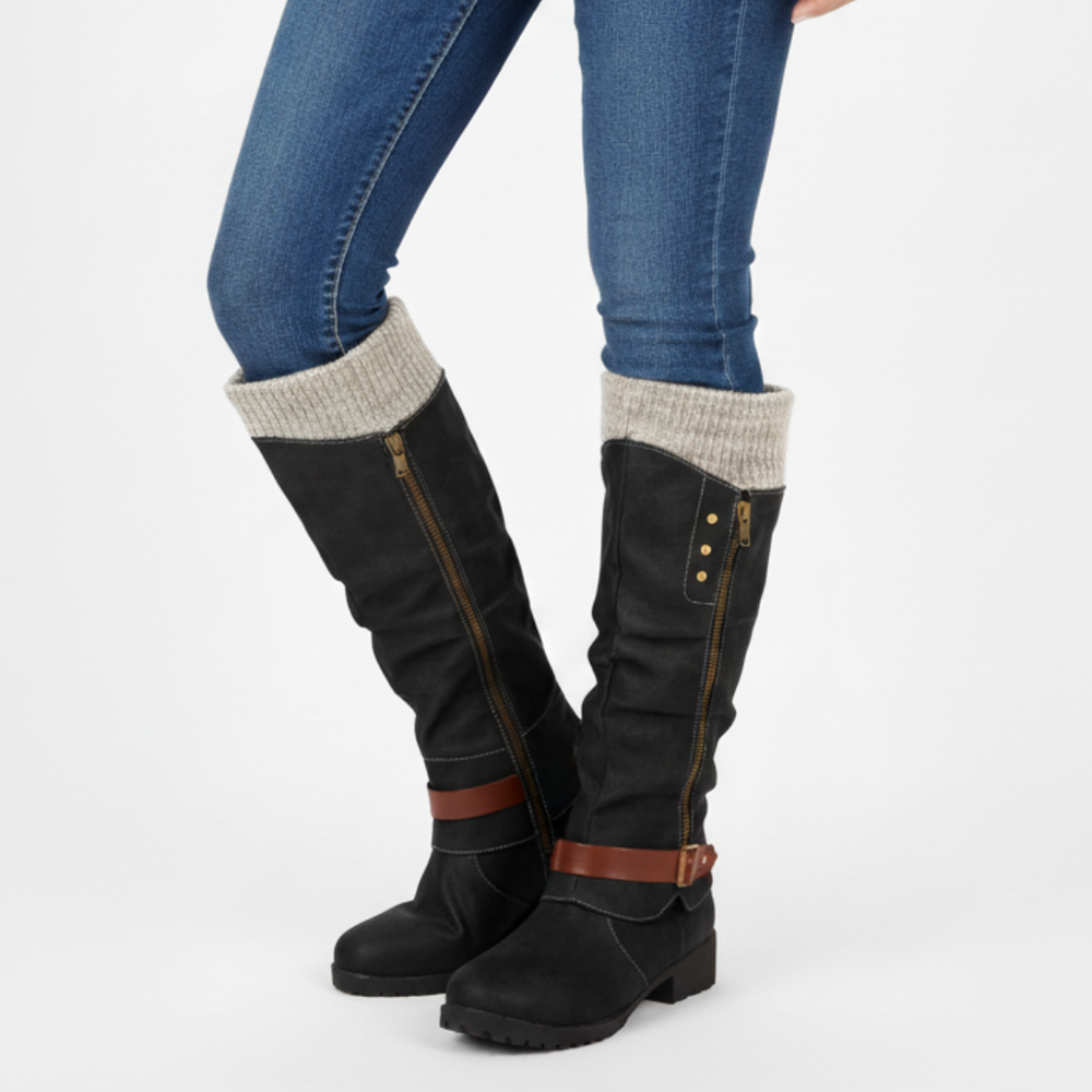 🔥 LAST DAY – 80% OFF 🔥 Women’s Winter Boots with Orthopaedic Support, Knitted Collar & Warm Wool Lining