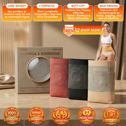 𝐏𝐚𝐢𝐝𝐮𝐢𝐬® 𝐌𝐨𝐫𝐢𝐧𝐠𝐚 & 𝐁𝐞𝐫𝐛𝐞𝐫𝐢𝐧𝐞 4‑In‑1 Micro‑Particle Sculpting & Fat‑Burn Shorts