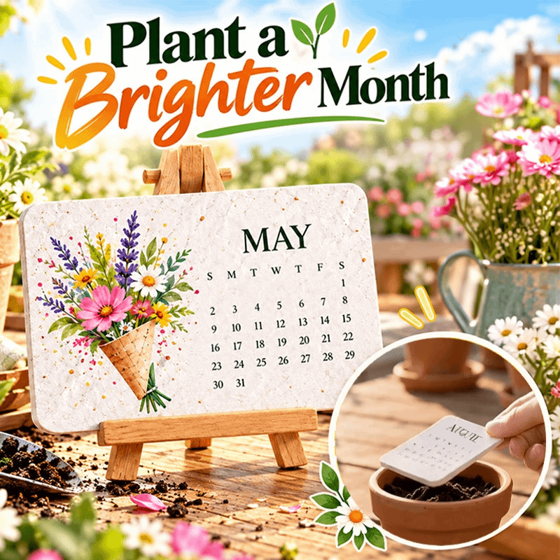 🎁 🇬🇧 2027 Plantable Seed Paper Calendar — Use It, Then Grow It 📅