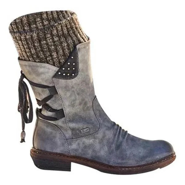 🔥 FINAL DAY – 80% OFF🔥 Women's Winter Low-Cut Orthopaedic Boots with Bow Detail & Warm Wool Lining