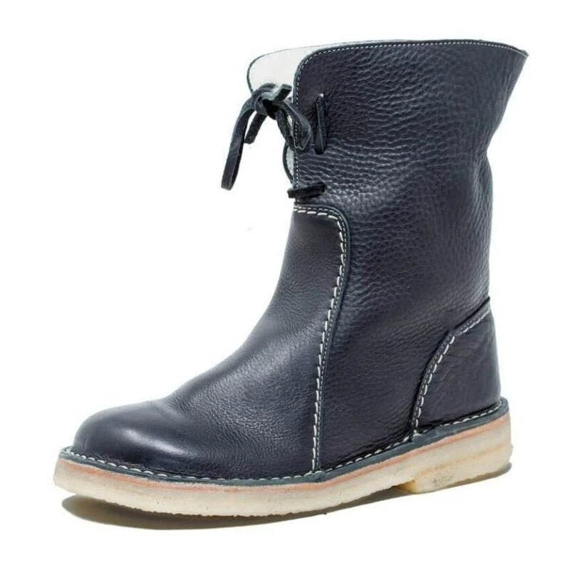 🔥Last Day 70% OFF - Waterproof Wool Lined Leather Orthopaedic Snow Boots
