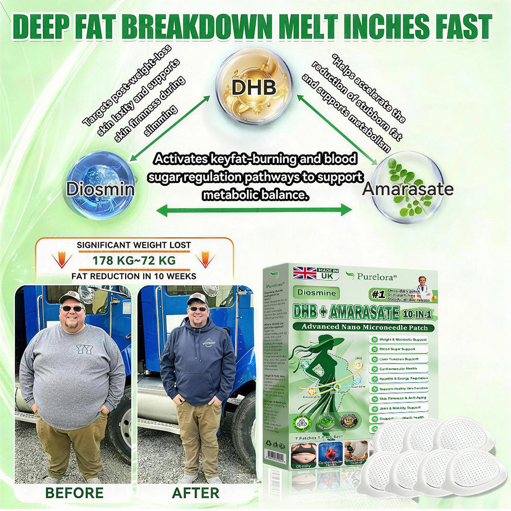 <𝐍𝐞𝐰 𝐈𝐦𝐩𝐫𝐨𝐯𝐞𝐝 𝐅𝐨𝐫𝐦𝐮𝐥𝐚🔥> 𝐏𝐮𝐫𝐞𝐥𝐨𝐫𝐚® 𝐌𝐞𝐭𝐚𝐛𝐨𝐥𝐢𝐜 𝐌𝐚𝐭𝐫𝐢𝐱 – 𝐃𝐇𝐁 + 𝐀𝐦𝐚𝐫𝐚𝐬𝐚𝐭𝐞 𝟏𝟎-𝐢𝐧-𝟏 𝐍𝐚𝐧𝐨 𝐌𝐢𝐜𝐫𝐨𝐧𝐞𝐞𝐝𝐥𝐞 𝐏𝐚𝐭𝐜𝐡 ✅𝐓𝐚𝐜𝐤𝐥𝐞𝐬 𝐨𝐛𝐞𝐬𝐢𝐭𝐲, 𝐥𝐨𝐨𝐬𝐞 𝐬𝐤𝐢𝐧, 𝐝𝐢𝐚𝐛𝐞𝐭𝐞𝐬, 𝐬𝐥𝐞𝐞𝐩 𝐢𝐬𝐬𝐮𝐞𝐬, 𝐣𝐨𝐢𝐧𝐭 𝐩𝐚𝐢𝐧, 𝐚𝐧𝐝 𝐬𝐮𝐩𝐩𝐨𝐫𝐭𝐬 𝐯𝐞𝐢𝐧 & 𝐥𝐲𝐦𝐩𝐡𝐚𝐭𝐢𝐜 𝐜𝐢𝐫𝐜𝐮𝐥𝐚𝐭𝐢𝐨𝐧