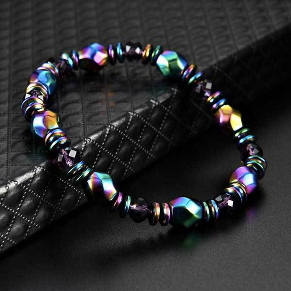 🔥𝑳𝑨𝑺𝑻 𝑫𝑨𝒀 𝑺𝑨𝑳𝑬-𝟖𝟎% 𝑶𝑭𝑭 🏆𝑪𝒁𝑻𝑰𝑪𝑳𝑬® Rainbow Magnetic Hematite Wellness Bracelet