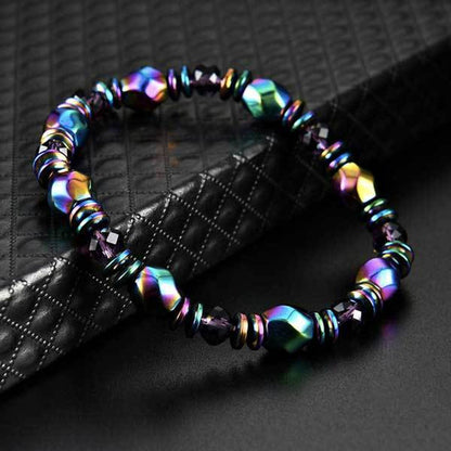 🔥𝑳𝑨𝑺𝑻 𝑫𝑨𝒀 𝑺𝑨𝑳𝑬-𝟖𝟎% 𝑶𝑭𝑭 🏆𝑪𝒁𝑻𝑰𝑪𝑳𝑬® Rainbow Magnetic Hematite Wellness Bracelet