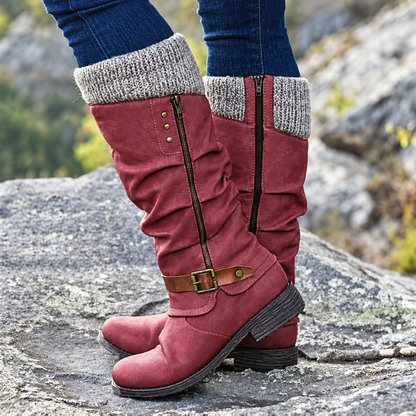 🔥 LAST DAY – 80% OFF 🔥 Women’s Winter Boots with Orthopaedic Support, Knitted Collar & Warm Wool Lining