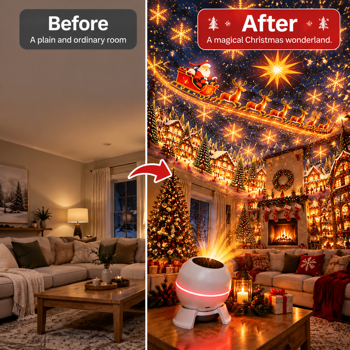 🎁 SCNDR® Smart Holographic Projector (HD Smart Dynamic 5D)
