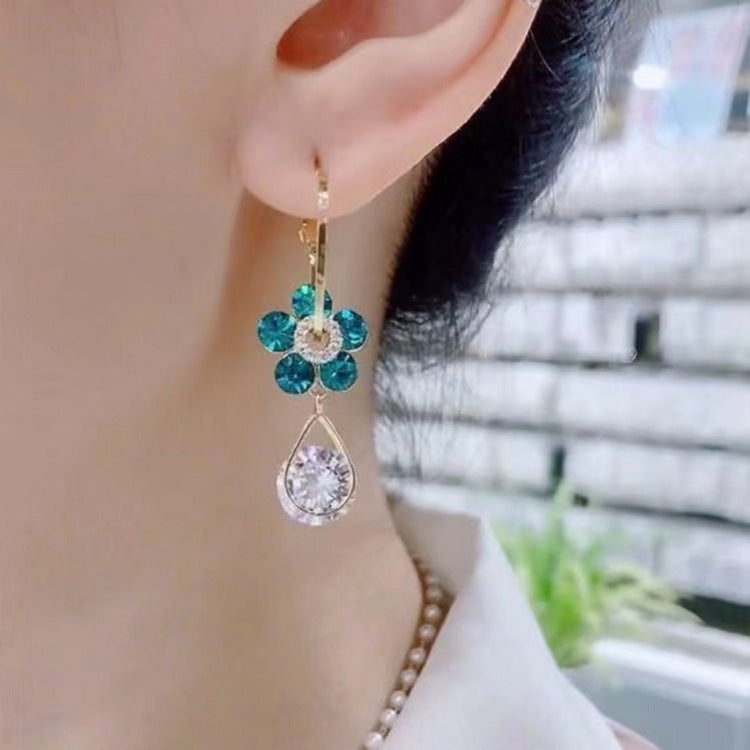 💎 Oneswear® Crystal Flower Germanium Earrings (🔥Last Day Sale - Save up to 80%!)