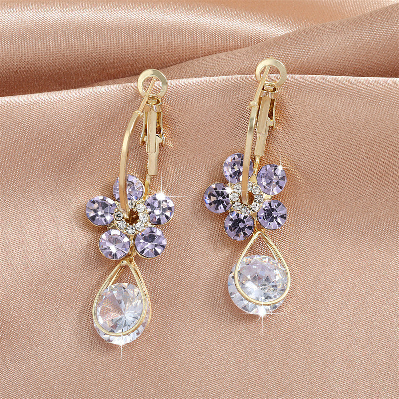 💎 Oneswear® Crystal Flower Germanium Earrings (🔥Last Day Sale - Save up to 80%!)