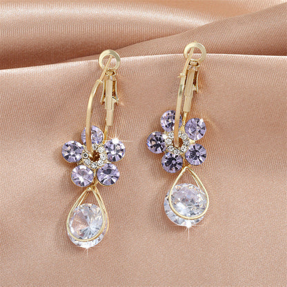 💎 Oneswear® Crystal Flower Germanium Earrings (🔥Last Day Sale - Save up to 80%!)
