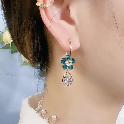 💎 Oneswear® Crystal Flower Germanium Earrings (🔥Last Day Sale - Save up to 80%!)