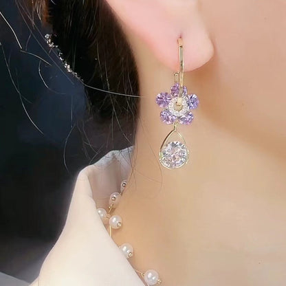💎 Oneswear® Crystal Flower Germanium Earrings (🔥Last Day Sale - Save up to 80%!)