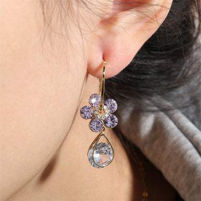 💎 Oneswear® Crystal Flower Germanium Earrings (🔥Last Day Sale - Save up to 80%!)