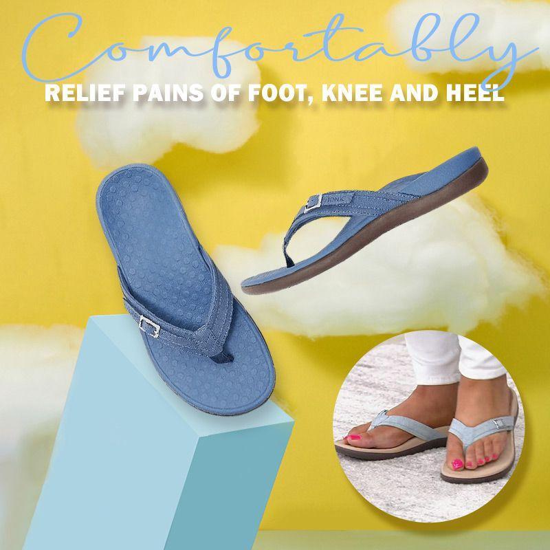 🔥Last Day Promotion 60% OFF - Orthopedic Arch Support Flip Flops ✅Feel Pain-Free and Light on Your Feet All Day Long
