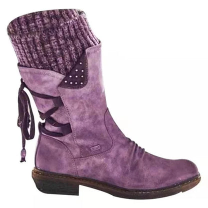 🔥 FINAL DAY – 80% OFF🔥 Women's Winter Low-Cut Orthopaedic Boots with Bow Detail & Warm Wool Lining
