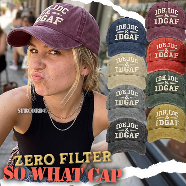 🔥 Last Day Promotion 60% OFF 🧢丨Sfrcord® Zero‑Filter So What Cap