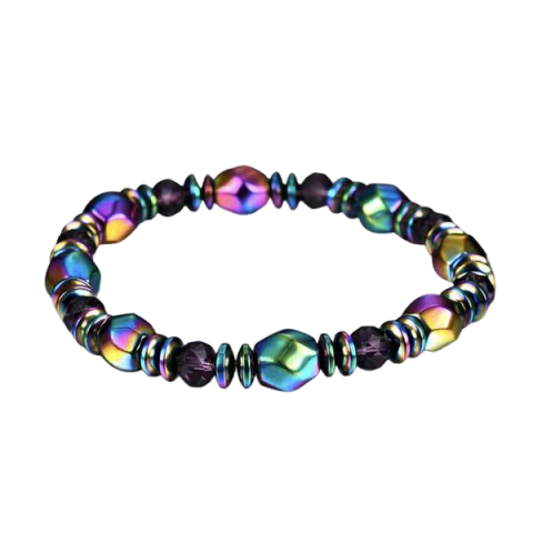 🔥𝑳𝑨𝑺𝑻 𝑫𝑨𝒀 𝑺𝑨𝑳𝑬-𝟖𝟎% 𝑶𝑭𝑭 🏆𝑪𝒁𝑻𝑰𝑪𝑳𝑬® Rainbow Magnetic Hematite Wellness Bracelet