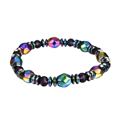 🔥𝑳𝑨𝑺𝑻 𝑫𝑨𝒀 𝑺𝑨𝑳𝑬-𝟖𝟎% 𝑶𝑭𝑭 🏆𝑪𝒁𝑻𝑰𝑪𝑳𝑬® Rainbow Magnetic Hematite Wellness Bracelet