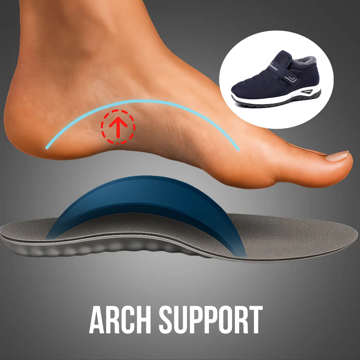 🔥 𝗟𝗔𝗦𝗧 𝗗𝗔𝗬: 𝟴𝟬% 𝗢𝗙𝗙 – Women’s Orthopaedic Winter Shoes – Warm, Wide Fit & Cushioned Sole for Pain Relief