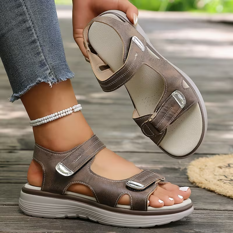 🔥 LAST DAY: 80% OFF - 👑 Women's Orthopaedic Comfort Sandals with Adjustable Arch Support