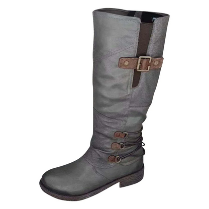 🔥 LAST DAY – 80% OFF 🔥 Women's Vintage Zipper High Snow Boots