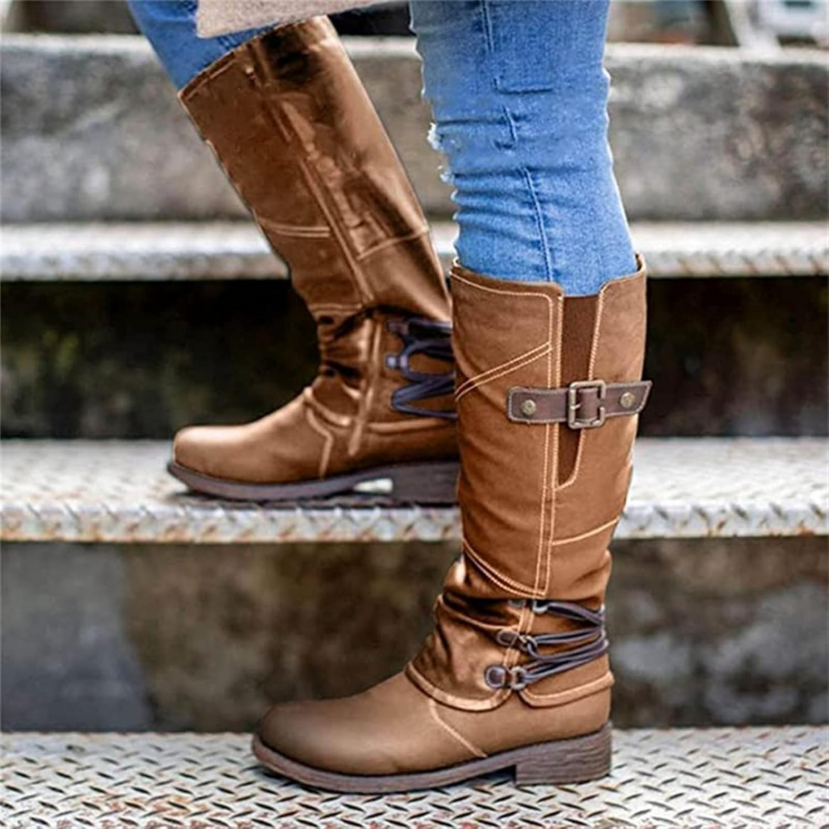 🔥 LAST DAY – 80% OFF 🔥 Women's Vintage Zipper High Snow Boots