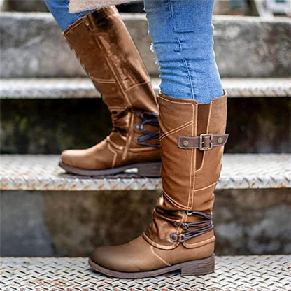 🔥 LAST DAY – 80% OFF 🔥 Women's Vintage Zipper High Snow Boots