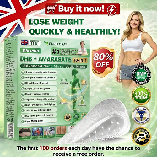 [𝐎𝐟𝐟𝐢𝐜𝐢𝐚𝐥 𝐒𝐭𝐨𝐫𝐞🇬🇧] 𝐏𝐮𝐫𝐞𝐥𝐨𝐫𝐚® 𝐌𝐞𝐭𝐚𝐛𝐨𝐥𝐢𝐜 𝐌𝐚𝐭𝐫𝐢𝐱™ – 𝐃𝐇𝐁 + 𝐀𝐦𝐚𝐫𝐚𝐬𝐚𝐭𝐞 𝟏𝟎-𝐢𝐧-𝟏 𝐍𝐚𝐧𝐨 𝐌𝐢𝐜𝐫𝐨𝐧𝐞𝐞𝐝𝐥𝐞 𝐏𝐚𝐭𝐜𝐡 ✅𝐓𝐚𝐜𝐤𝐥𝐞𝐬 𝐨𝐛𝐞𝐬𝐢𝐭𝐲, 𝐥𝐨𝐨𝐬𝐞 𝐬𝐤𝐢𝐧, 𝐝𝐢𝐚𝐛𝐞𝐭𝐞𝐬, 𝐬𝐥𝐞𝐞𝐩 𝐢𝐬𝐬𝐮𝐞𝐬, 𝐣𝐨𝐢𝐧𝐭 𝐩𝐚𝐢𝐧, 𝐚𝐧𝐝 𝐬𝐮𝐩𝐩𝐨𝐫𝐭𝐬 𝐯𝐞𝐢𝐧 & 𝐥𝐲𝐦𝐩𝐡𝐚𝐭𝐢𝐜 𝐜𝐢𝐫𝐜𝐮𝐥𝐚𝐭𝐢𝐨𝐧